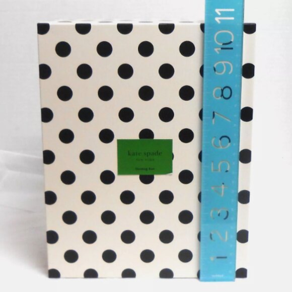 Kate Spade New York Small Nesting Storage Box Black Dots NWT - Picture 11 of 12